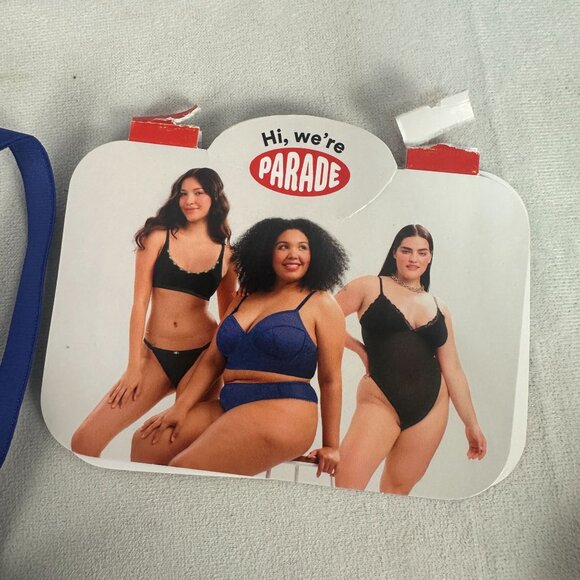 Parade Lace Bralette Bluing Size Small Adjustable Straps Unlined Style PR117W - Picture 2 of 8